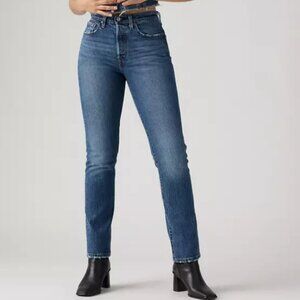 Levi's 501 Original Fit Womens Jeans Size 28 Medium Wash Button Fly Straight Leg